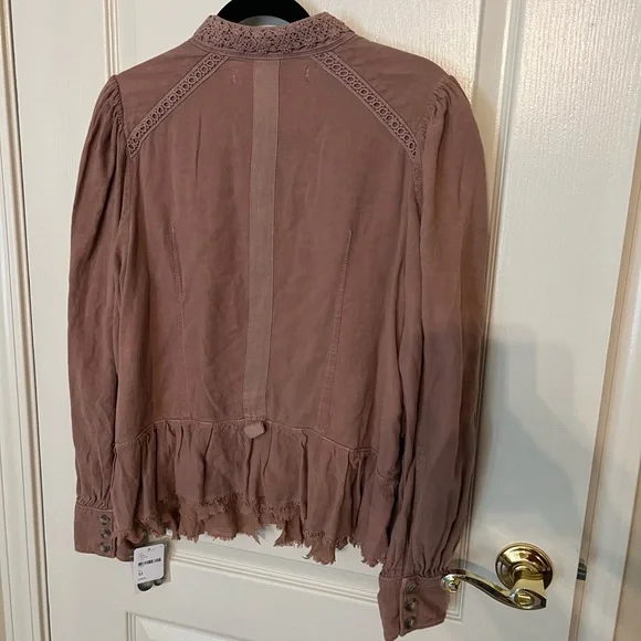 Free People Ariana Jacket NWT Size M In Mauve - Picture 3 of 5